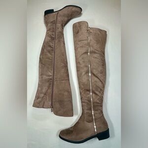 TOP Moda Brown Over the Knee Boots